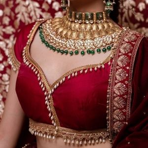 NEW Red bridal choli blouse